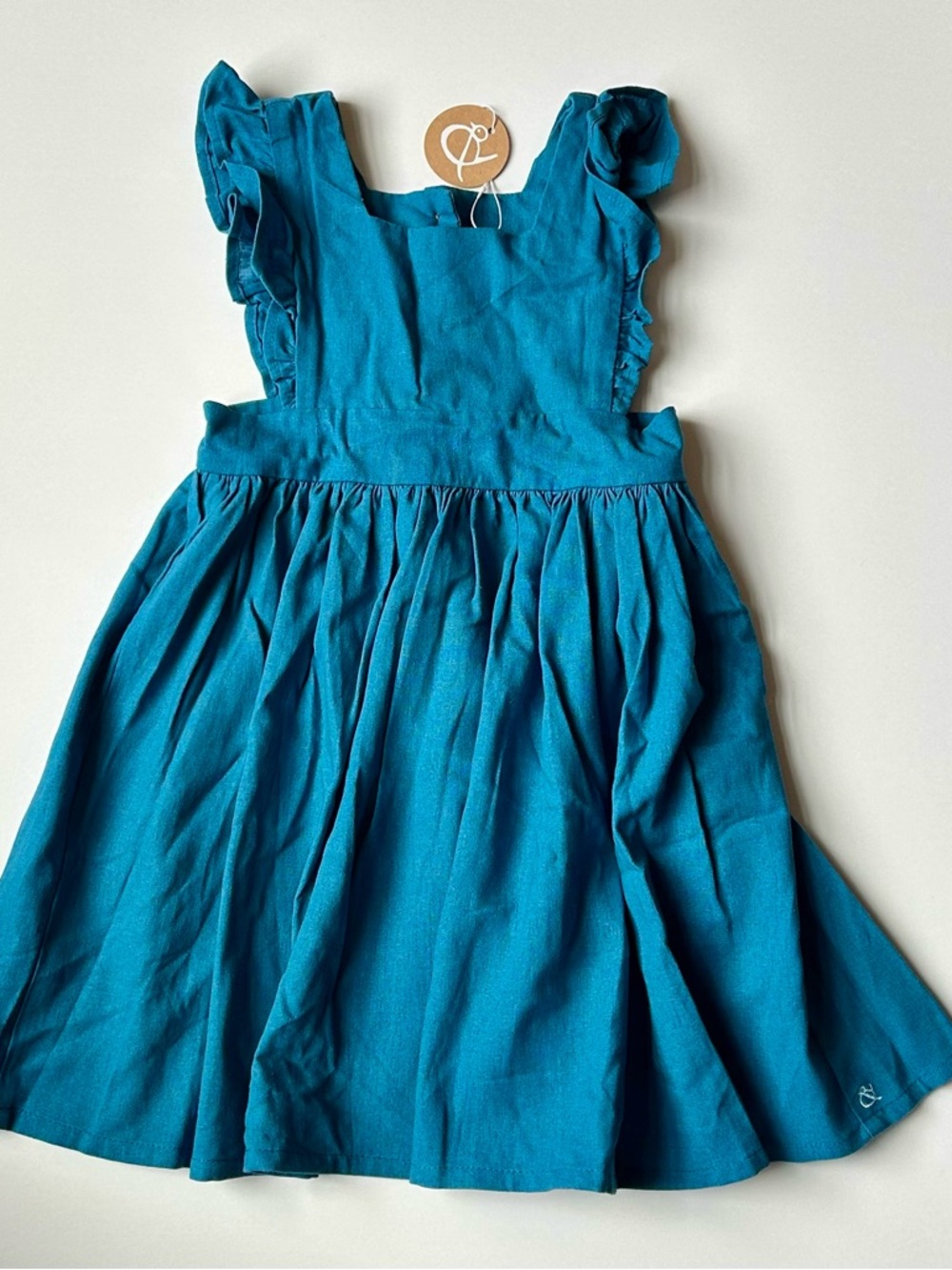 Wren & James Girls Blue Pinafore Dress
